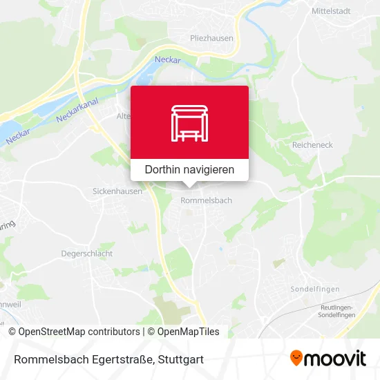 Rommelsbach Egertstraße Karte