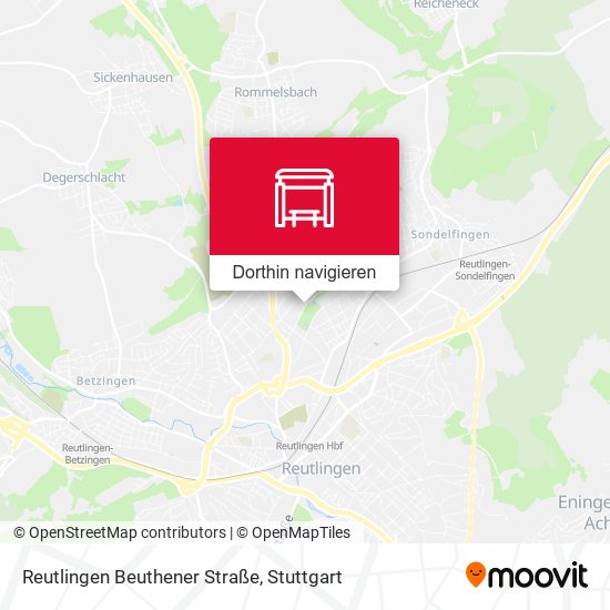 Reutlingen Beuthener Straße Karte