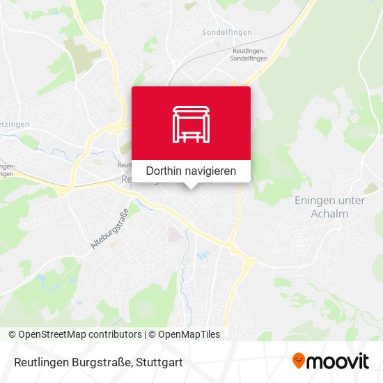 Reutlingen Burgstraße Karte