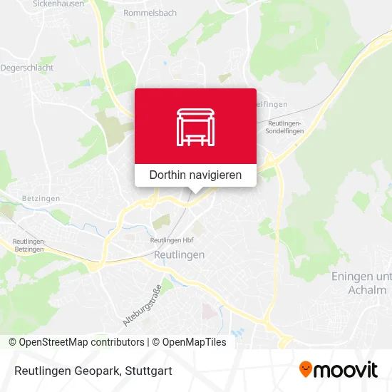 Reutlingen Geopark Karte