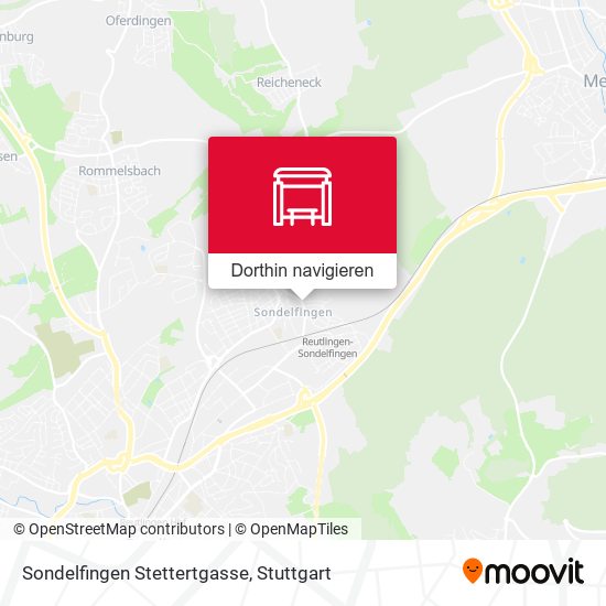 Sondelfingen Stettertgasse Karte