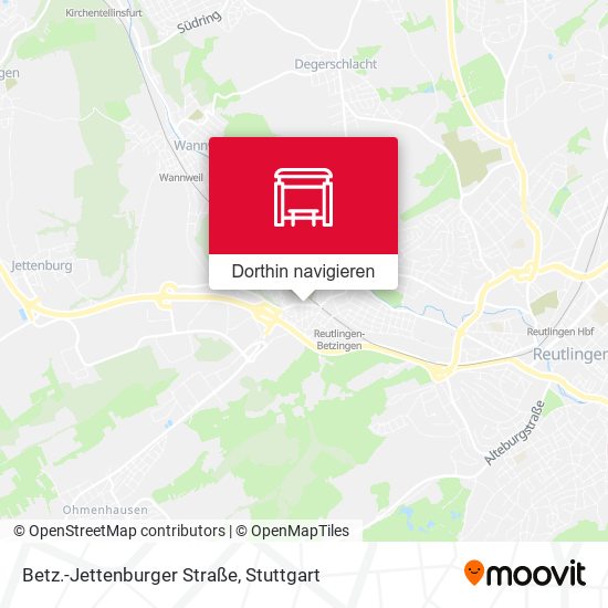 Betz.-Jettenburger Straße Karte