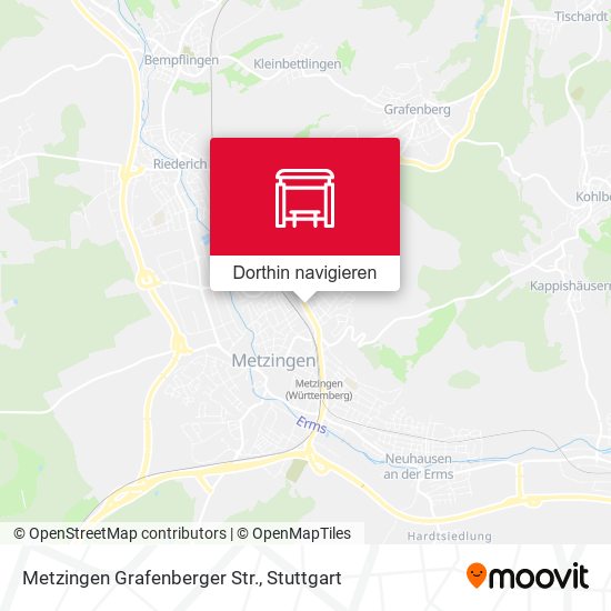 Metzingen Grafenberger Str. Karte