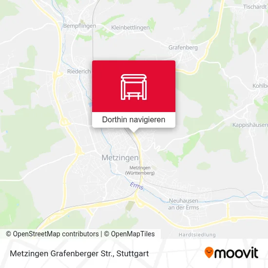 Metzingen Grafenberger Str. Karte