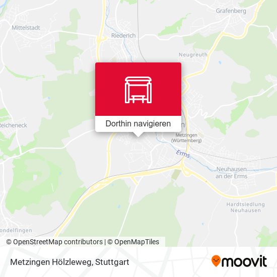 Metzingen Hölzleweg Karte