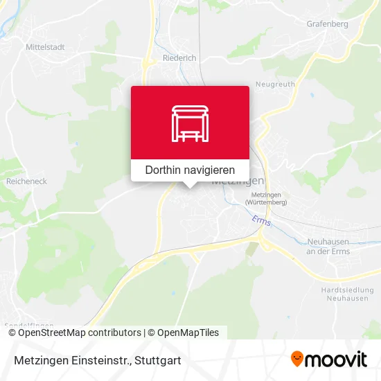 Metzingen Einsteinstr. Karte
