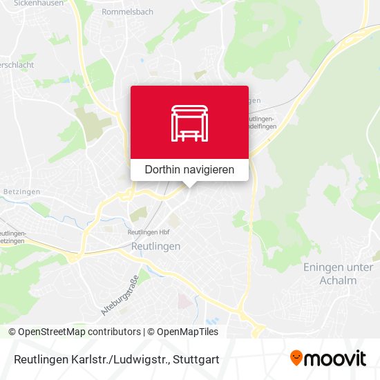 Reutlingen Karlstr./Ludwigstr. Karte