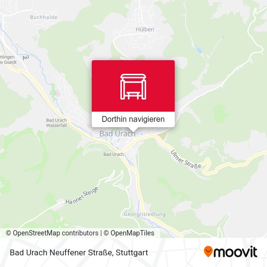 Bad Urach Neuffener Straße Karte