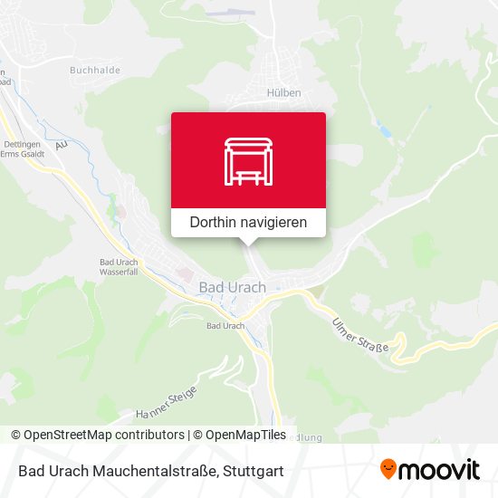 Bad Urach Mauchentalstraße Karte