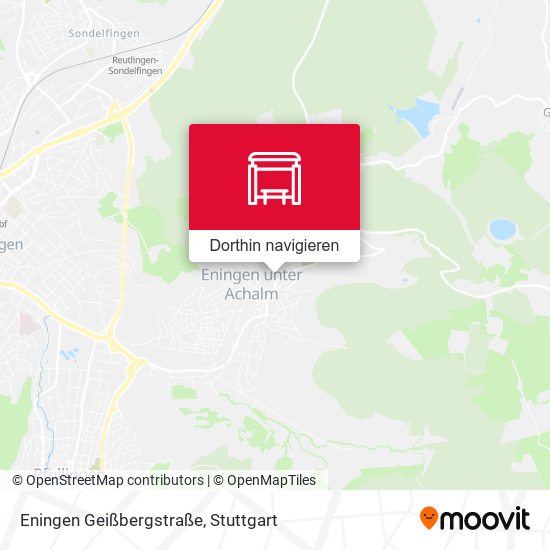 Eningen Geißbergstraße Karte