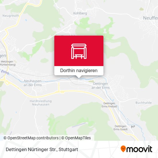 Dettingen Nürtinger Str. Karte