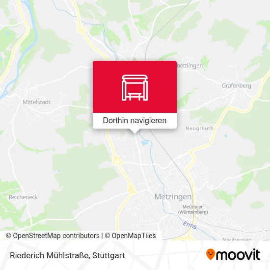 Riederich Mühlstraße Karte
