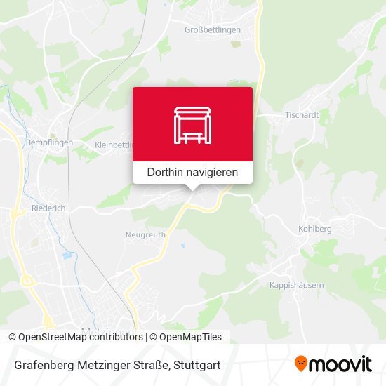 Grafenberg Metzinger Straße Karte