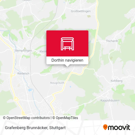 Grafenberg Brunnäcker Karte