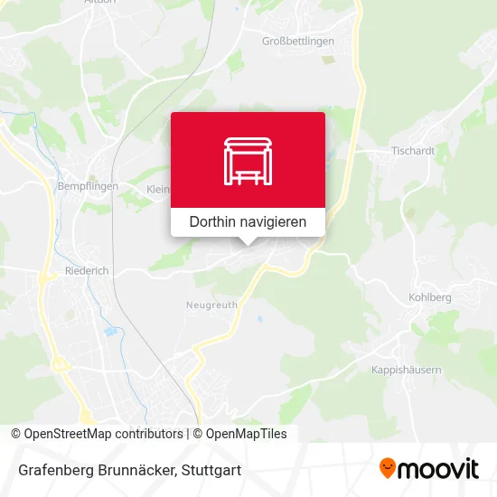 Grafenberg Brunnäcker Karte