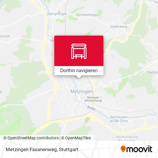 Metzingen Fasanenweg Karte