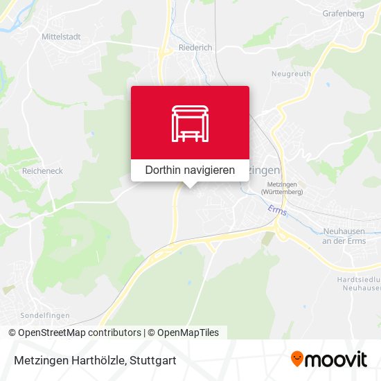 Metzingen Harthölzle Karte