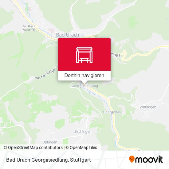 Bad Urach Georgiisiedlung Karte