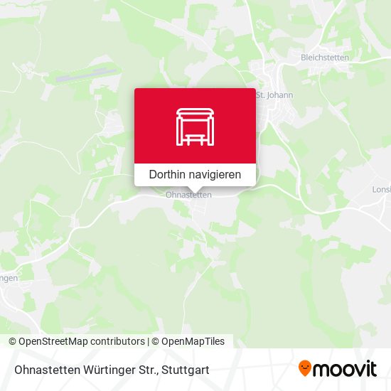Ohnastetten Würtinger Str. Karte