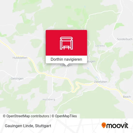 Gauingen Linde Karte