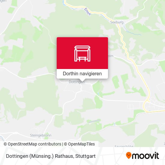 Dottingen (Münsing.) Rathaus Karte