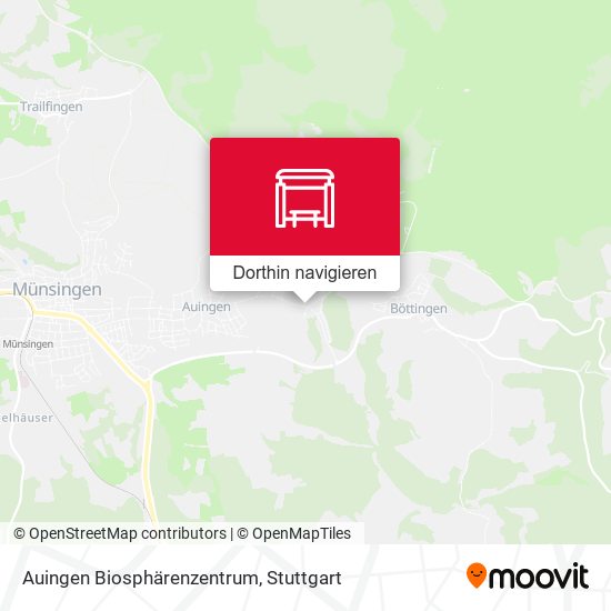 Auingen Biosphärenzentrum Karte