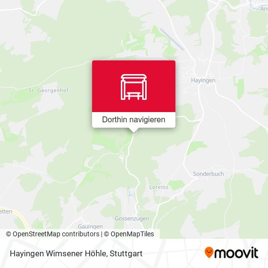 Hayingen Wimsener Höhle Karte