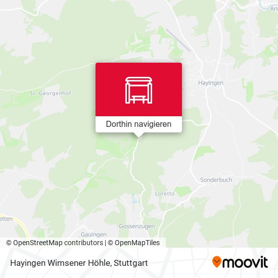 Hayingen Wimsener Höhle Karte