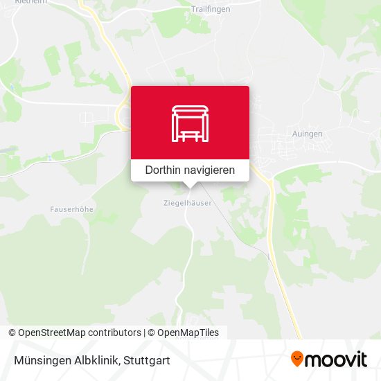Münsingen Albklinik Karte