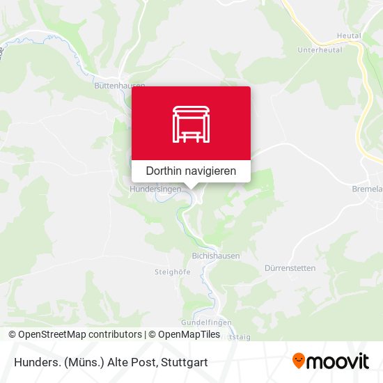 Hunders. (Müns.) Alte Post Karte