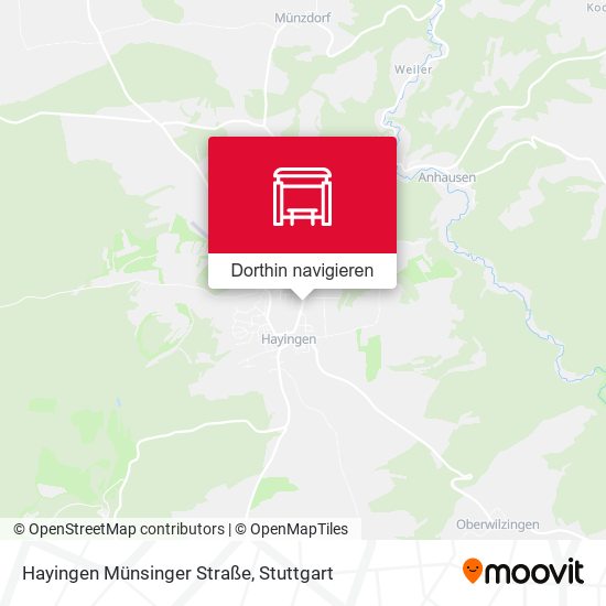 Hayingen Münsinger Straße Karte