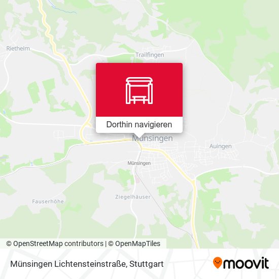 Münsingen Lichtensteinstraße Karte
