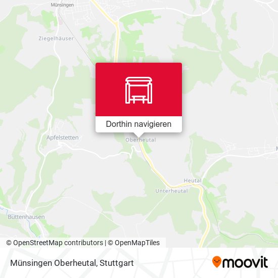 Münsingen Oberheutal Karte