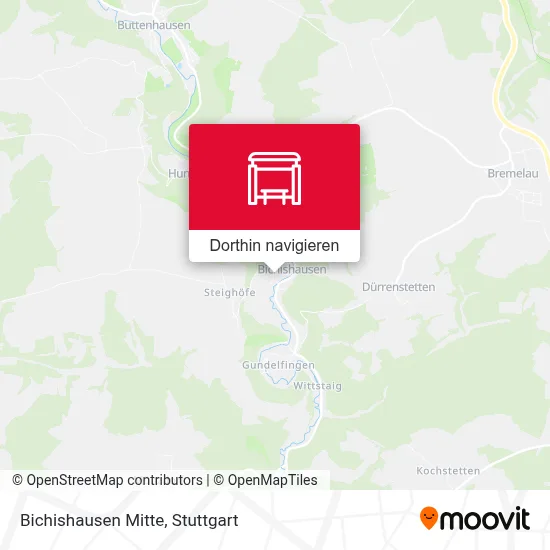 Bichishausen Mitte Karte