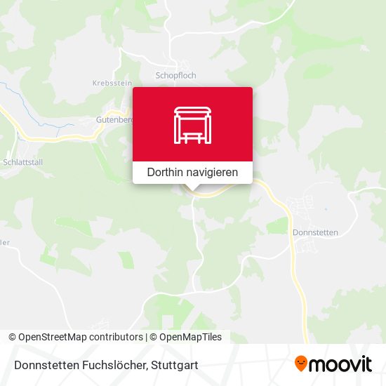 Donnstetten Fuchslöcher Karte