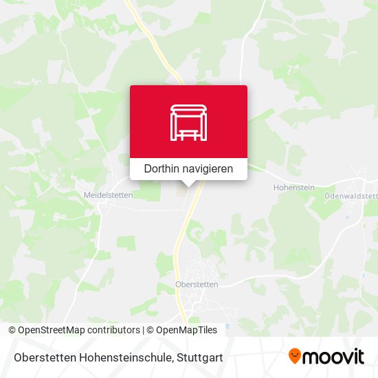 Oberstetten Hohensteinschule Karte