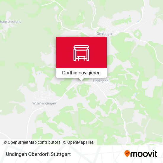 Undingen Oberdorf Karte