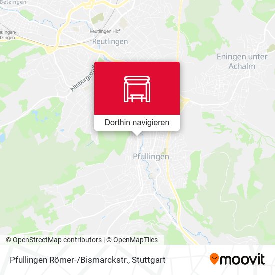Pfullingen Römer-/Bismarckstr. Karte