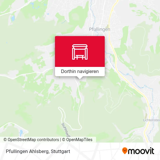 Pfullingen Ahlsberg Karte