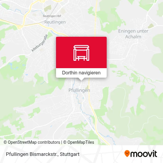 Pfullingen Bismarckstr. Karte