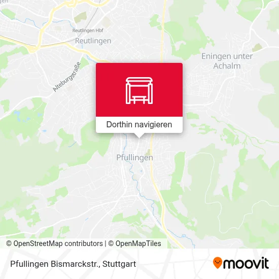 Pfullingen Bismarckstr. Karte