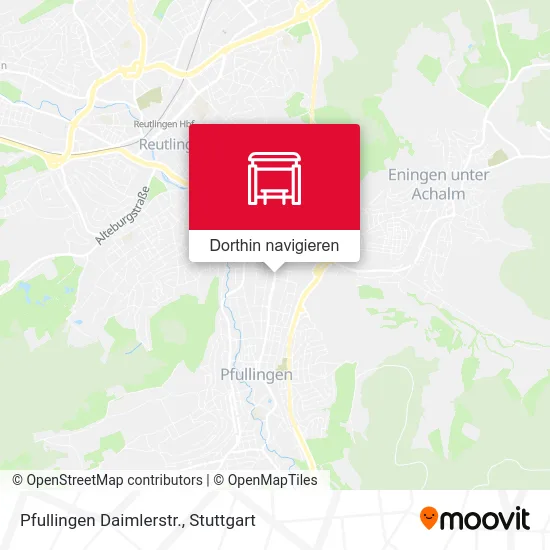 Pfullingen Daimlerstr. Karte