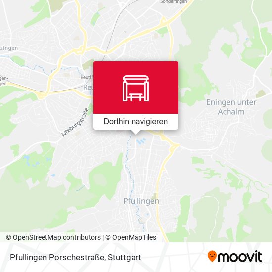 Pfullingen Porschestraße Karte