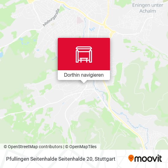 Pfullingen Seitenhalde Seitenhalde 20 Karte