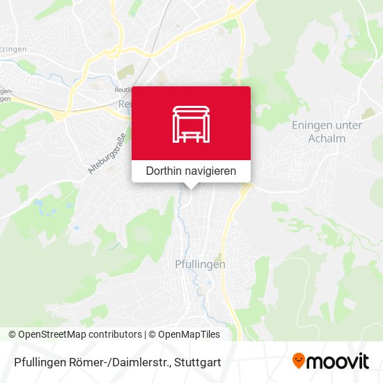 Pfullingen Römer-/Daimlerstr. Karte