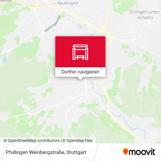 Pfullingen Weinbergstraße Karte