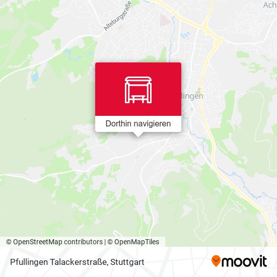 Pfullingen Talackerstraße Karte