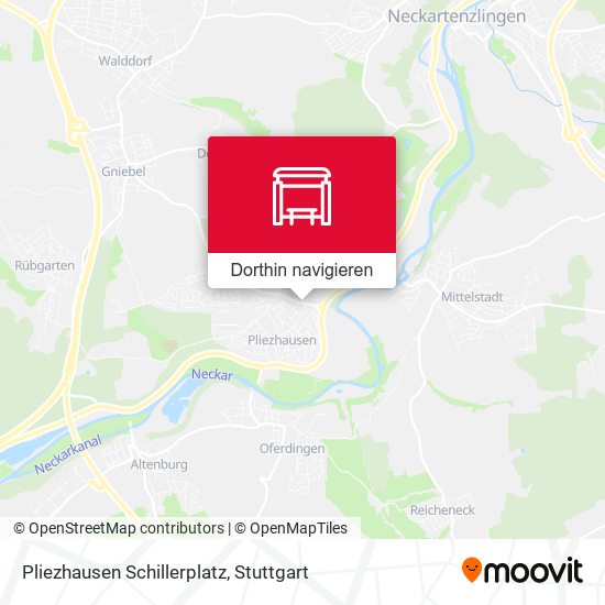 Pliezhausen Schillerplatz Karte