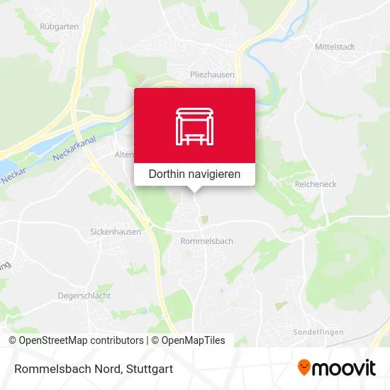 Rommelsbach Nord Karte