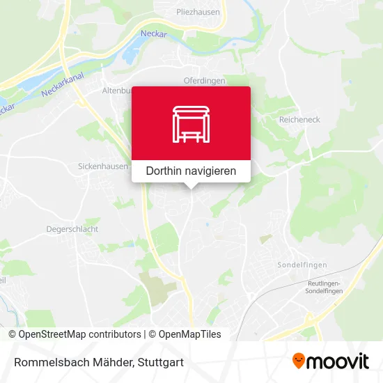 Rommelsbach Mähder Karte